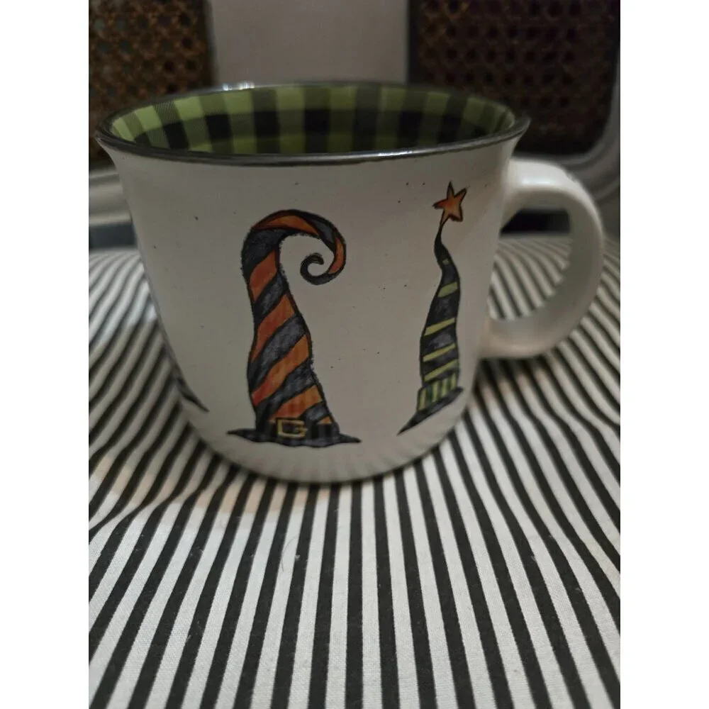 Cobwebs & Cauldrons Witch Hat Whimsical Halloween Coffee Mug Homegoods
